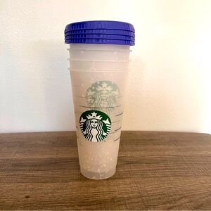 Starbucks Confetti Color Change Cups Lot of 4